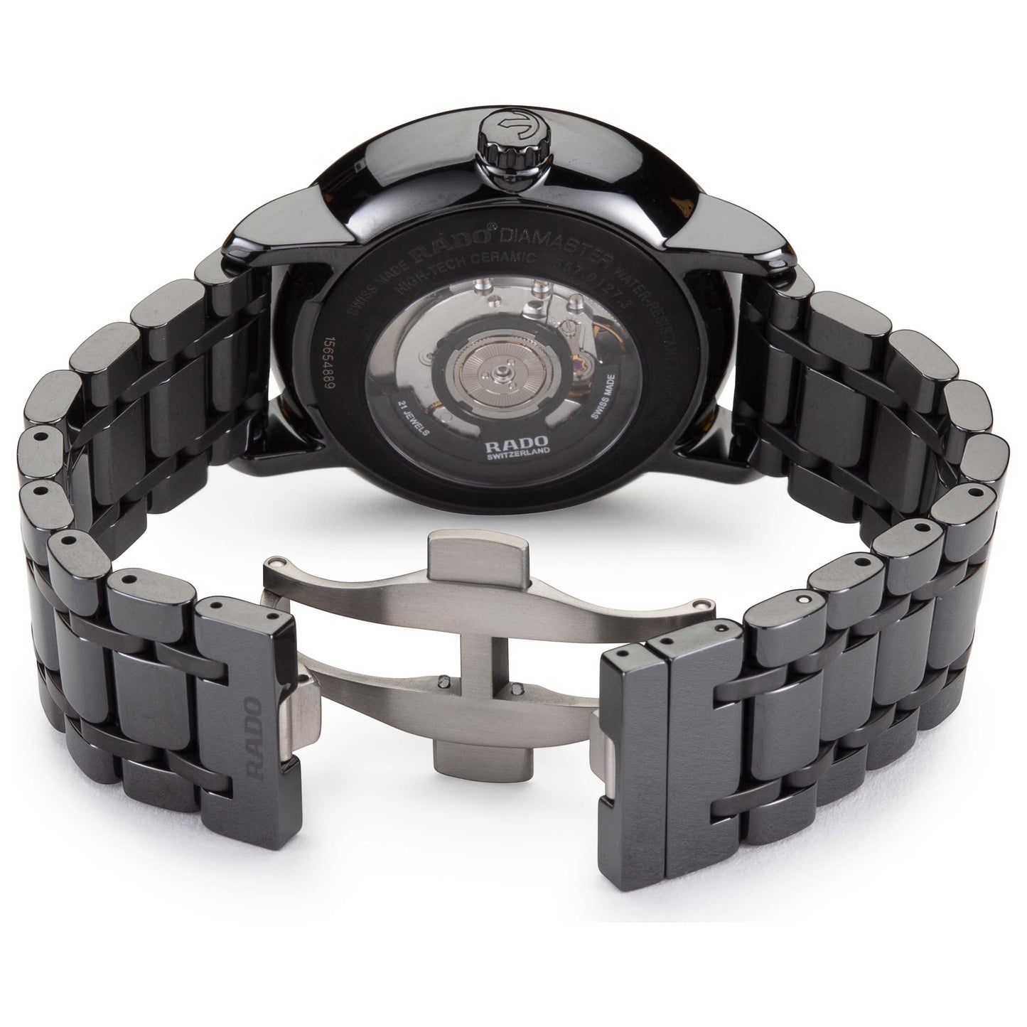 Back view of Rado Diamaster Men's Automatic Watch R14127152