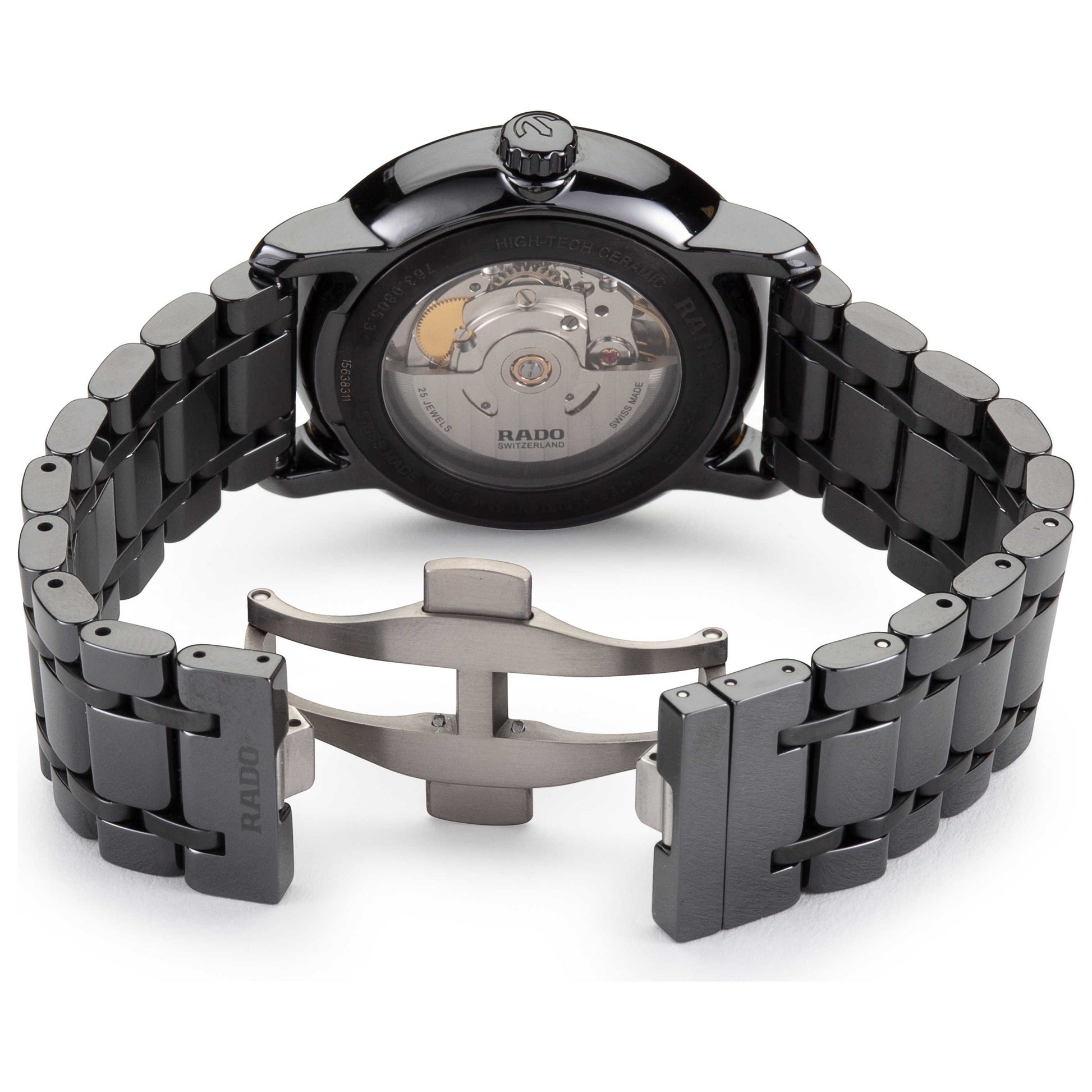 Back view of Rado Diamaster Men's Automatic Watch R14805112