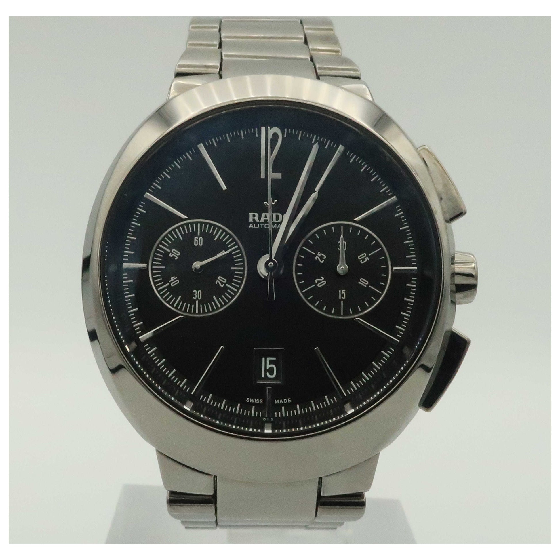 Front view of Rado D-Star Men's Automatic Watch R15198152-SDV