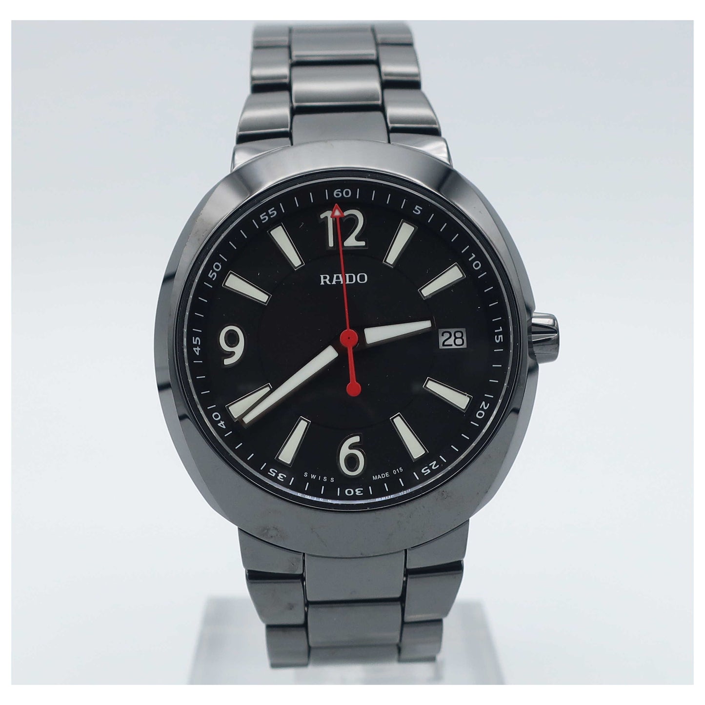 Front view of Rado D-Star Men's Swiss Quartz (Battery-Powered) Watch R15518152-SDV
