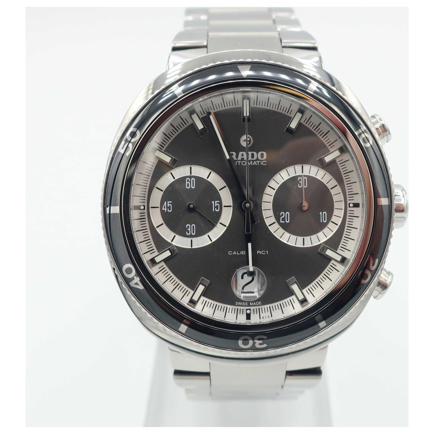 Front view of Rado D-Star Men's Automatic Watch R15965103-SD