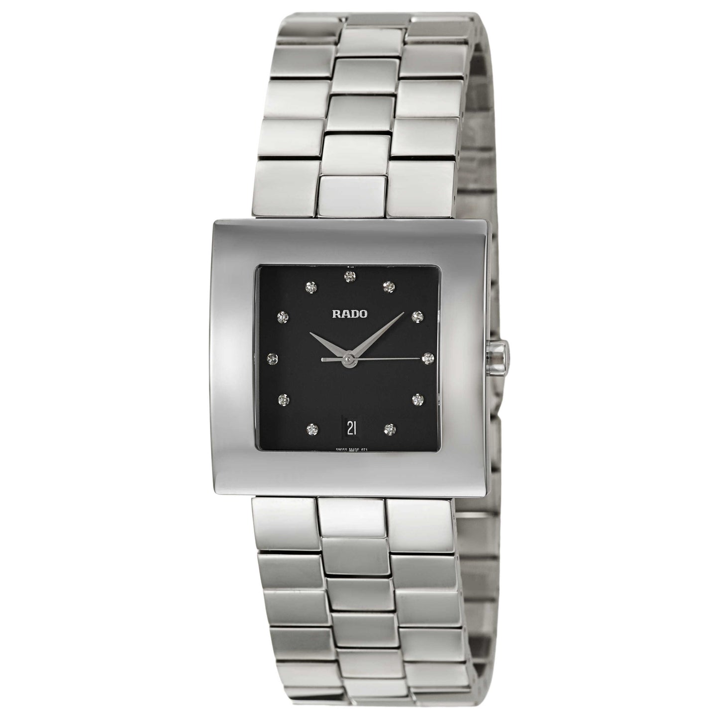 Front view of Rado Diastar Men's Swiss Quartz (Battery-Powered) Watch R18681713