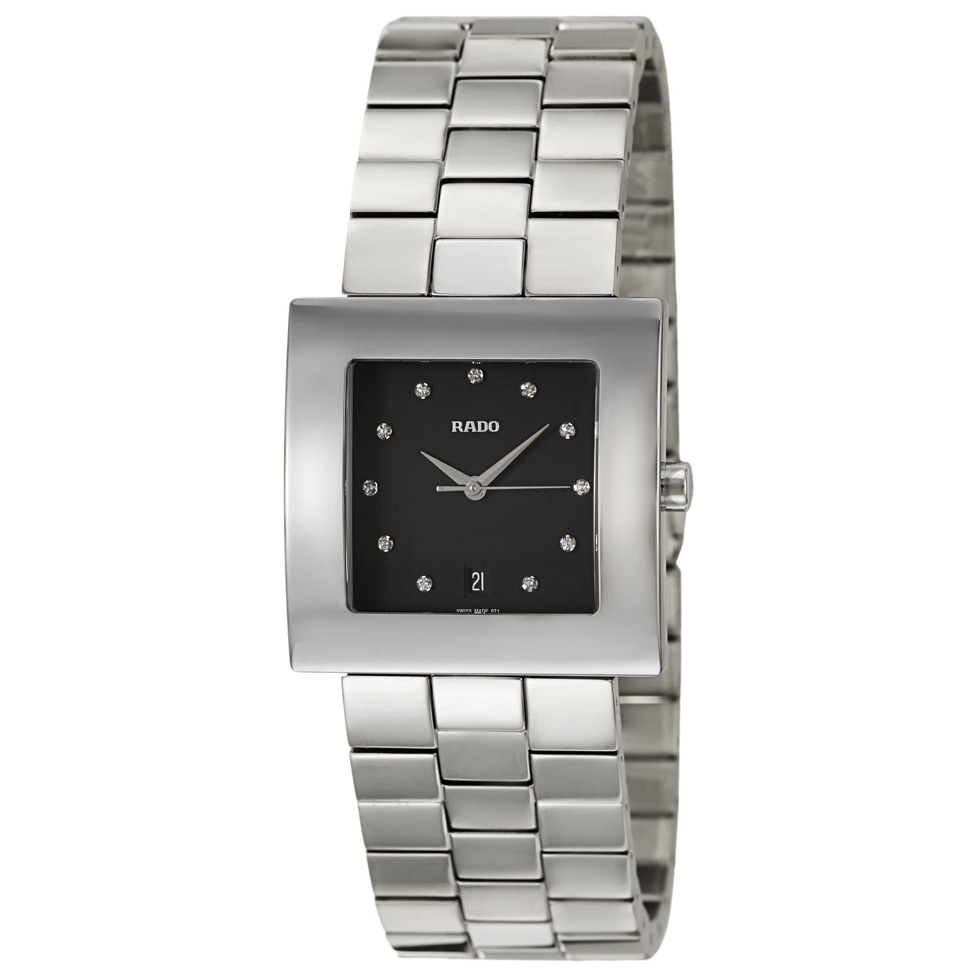 Front view of Rado Diastar Men's Swiss Quartz (Battery-Powered) Watch R18681713
