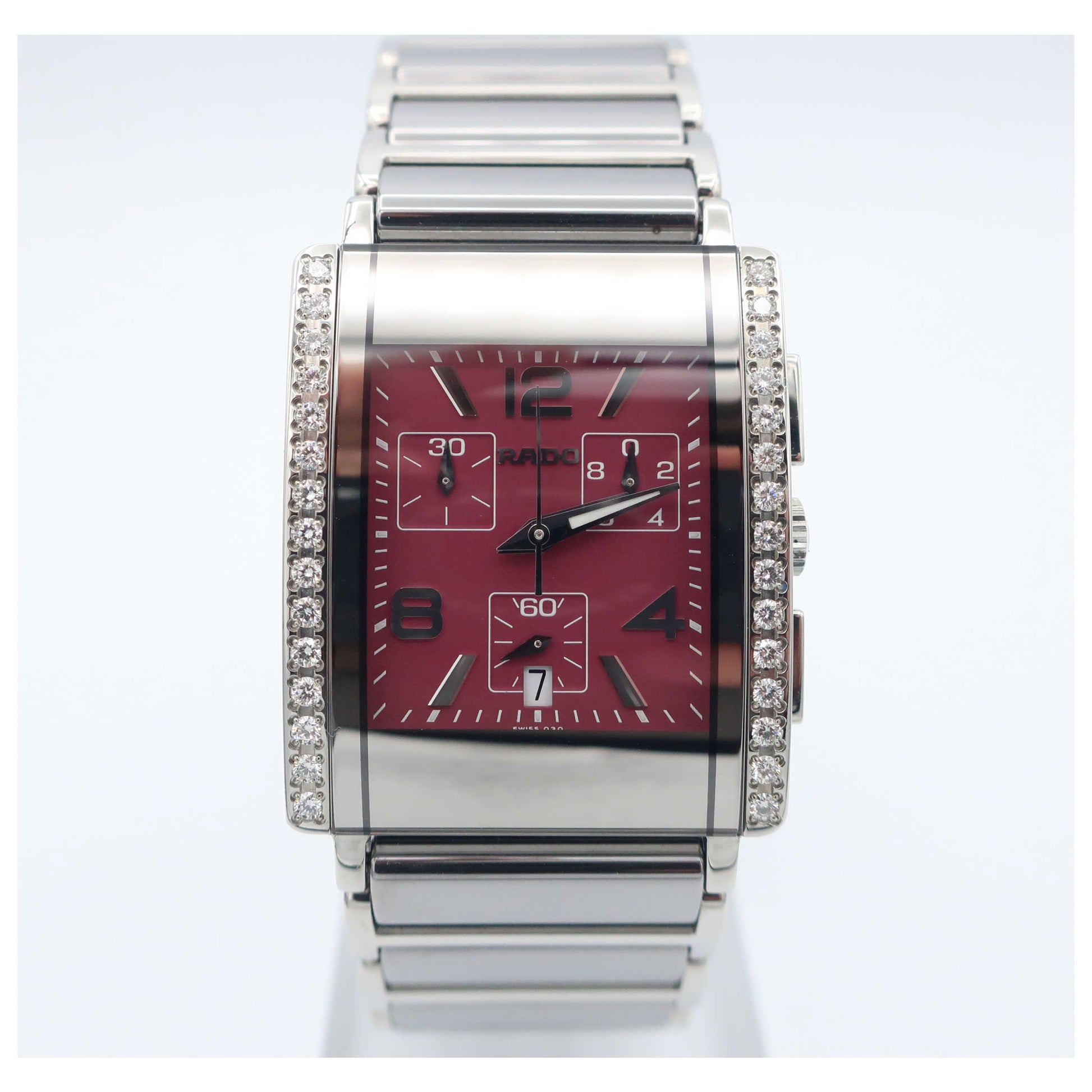 Front view of Rado Integral Men's Swiss Quartz (Battery-Powered) Watch R20670302-SD