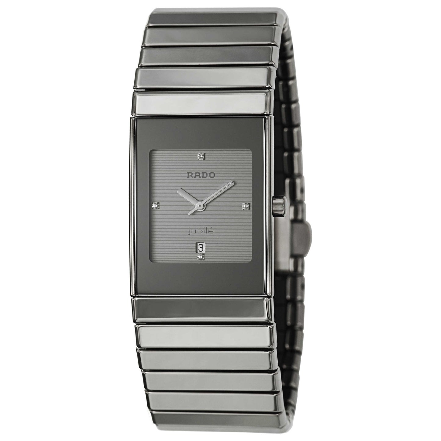 Front view of Rado Ceramica Women's Swiss Quartz (Battery-Powered) Watch R21641702