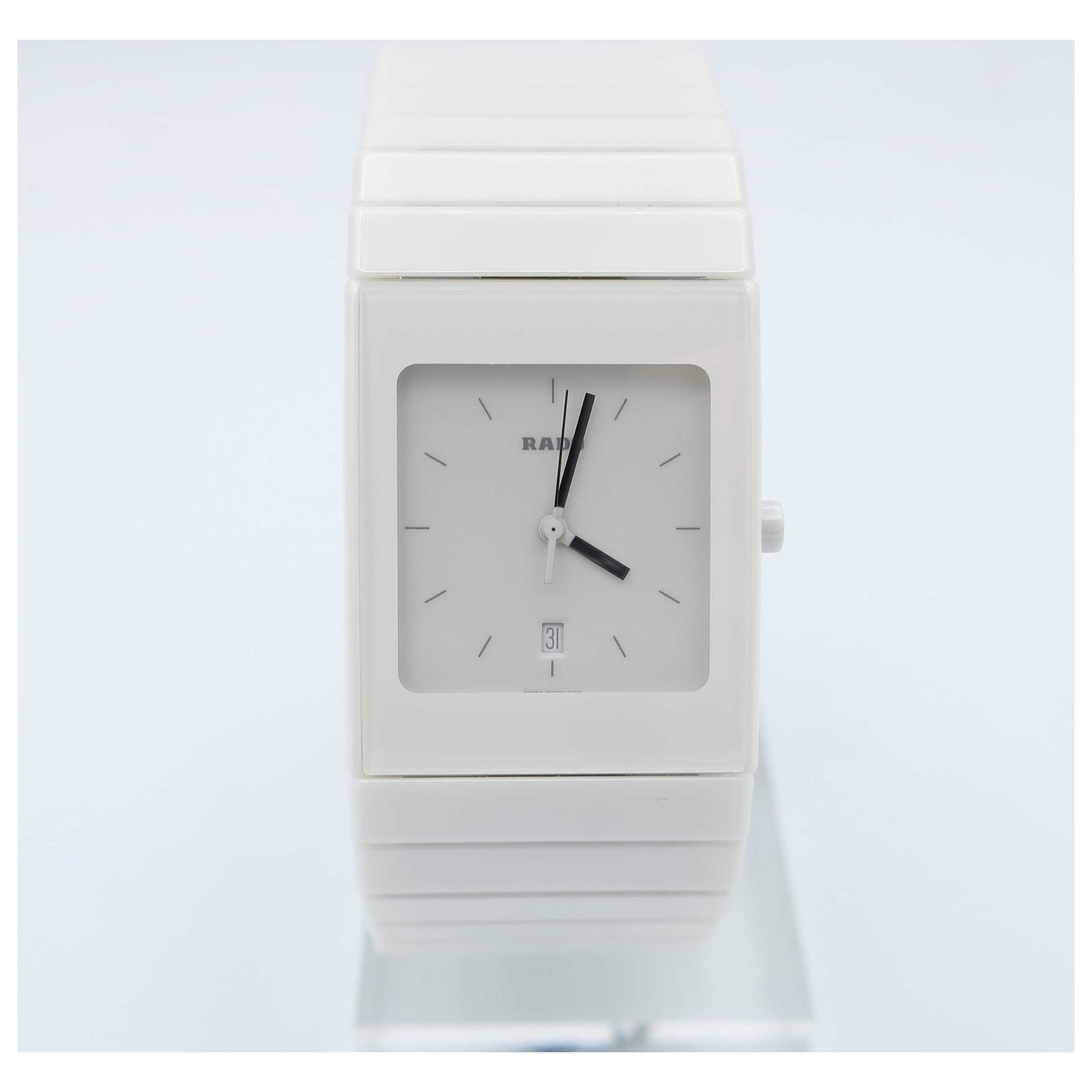 Front view of Rado Ceramica Women's Swiss Quartz (Battery-Powered) Watch R21711022-SD