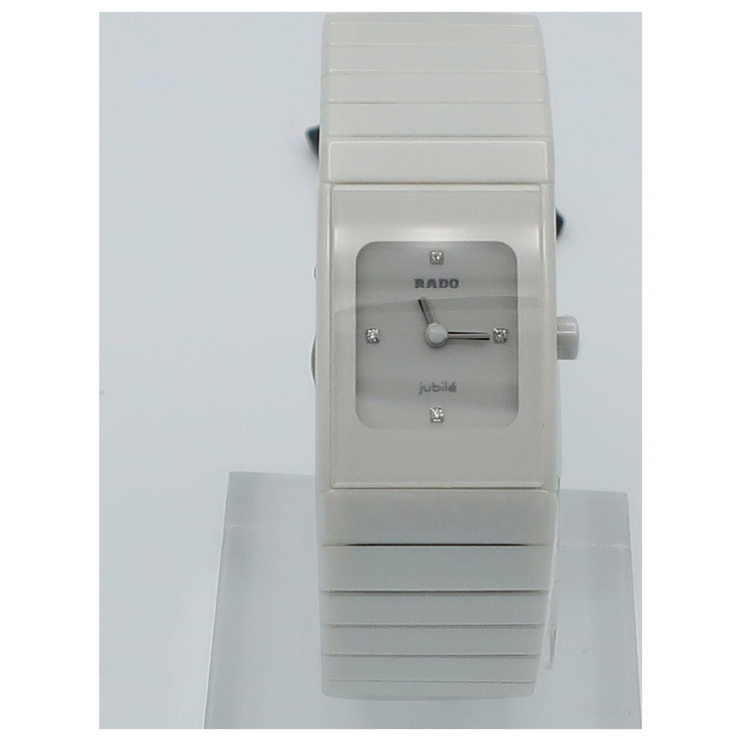 Front view of Rado Ceramica Women's Swiss Quartz (Battery-Powered) Watch R21712702-SD