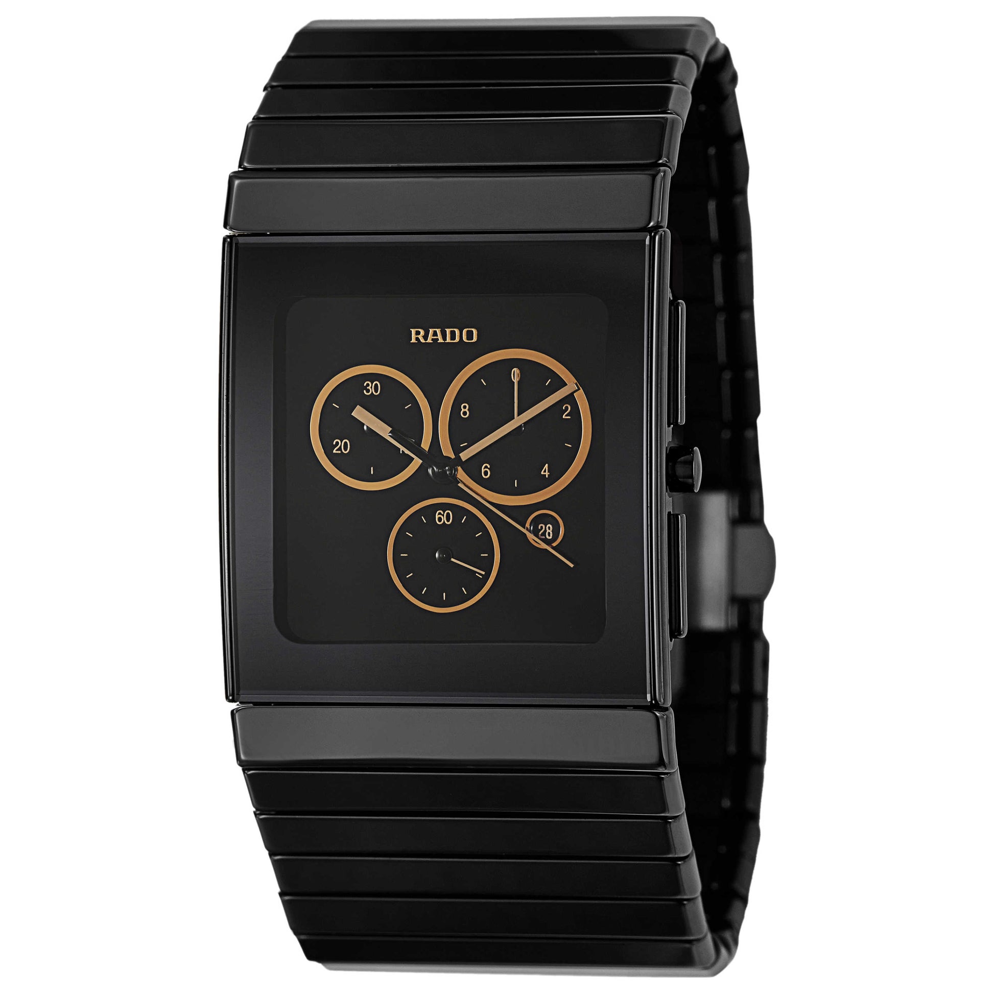 Front view of Rado Ceramica Men's Swiss Quartz (Battery-Powered) Watch R21714172