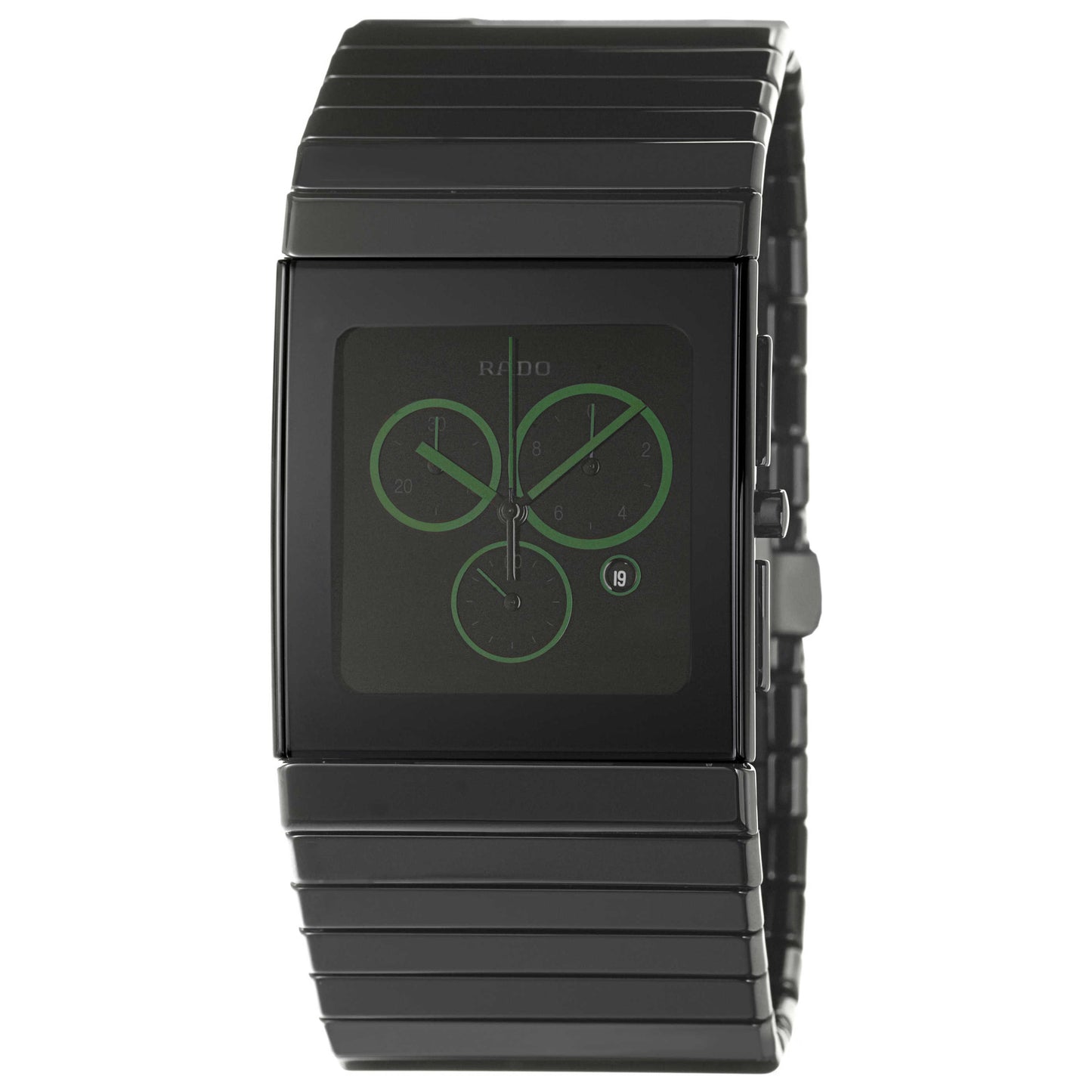 Front view of Rado Ceramica Men's Swiss Quartz (Battery-Powered) Watch R21714192