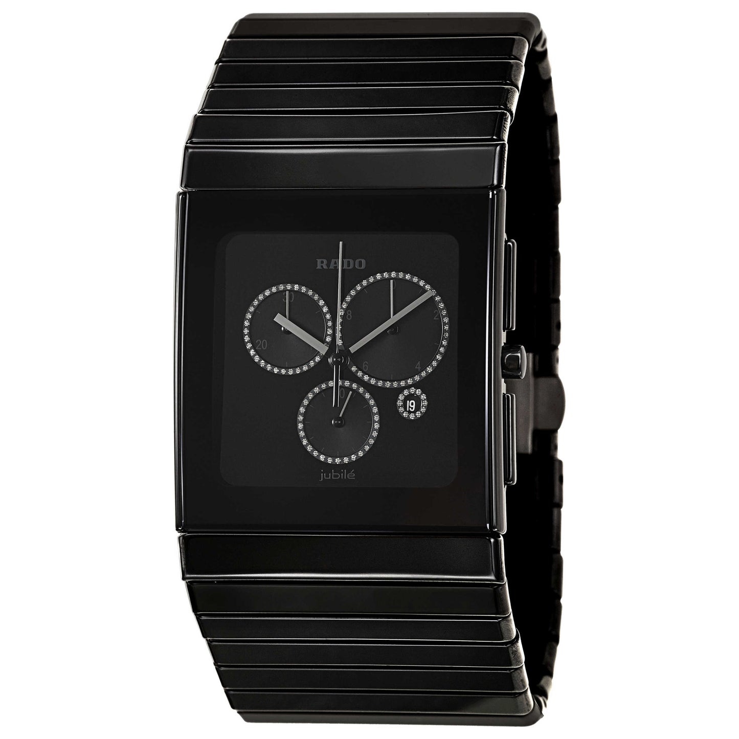 Front view of Rado Ceramica Men's Swiss Quartz (Battery-Powered) Watch R21714702