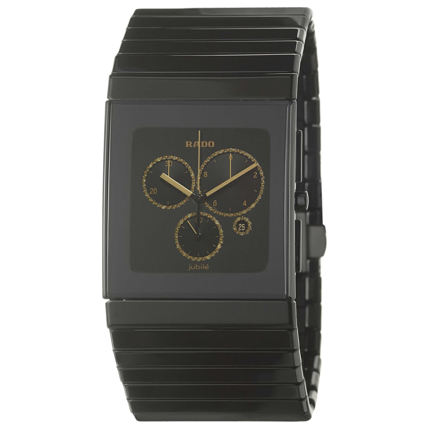 Front view of Rado Ceramica Men's Swiss Quartz (Battery-Powered) Watch R21714712
