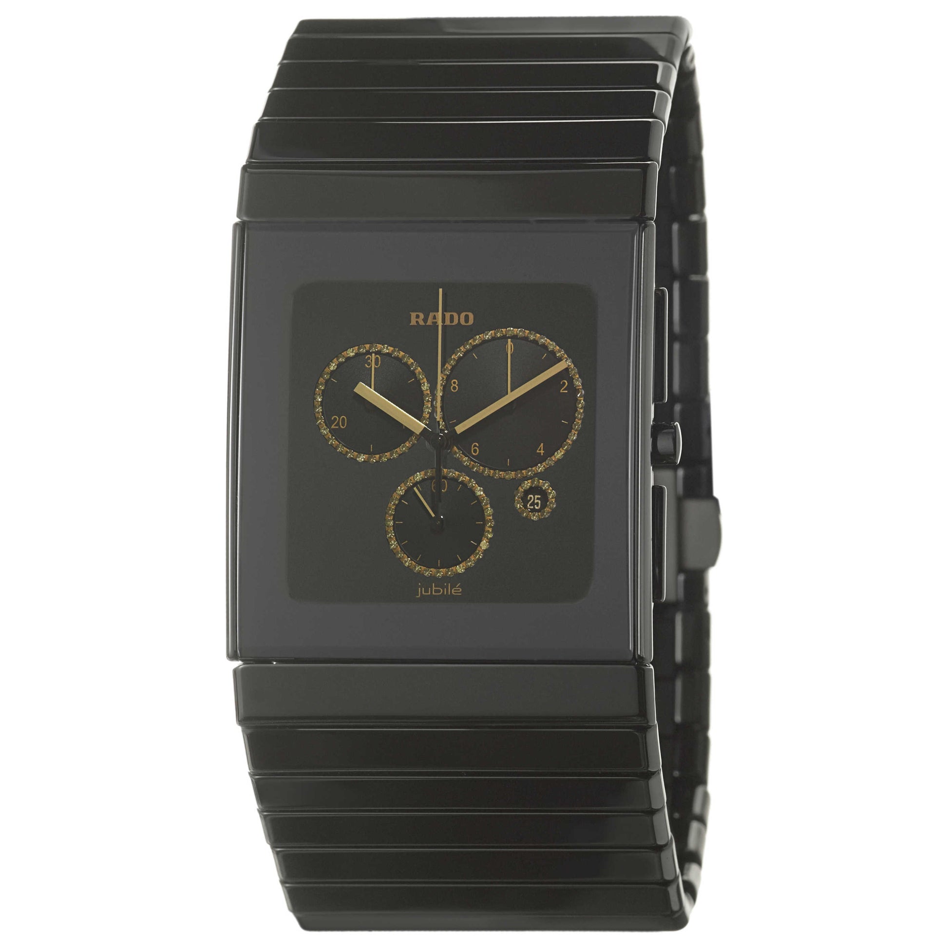 Front view of Rado Ceramica Men's Swiss Quartz (Battery-Powered) Watch R21714712
