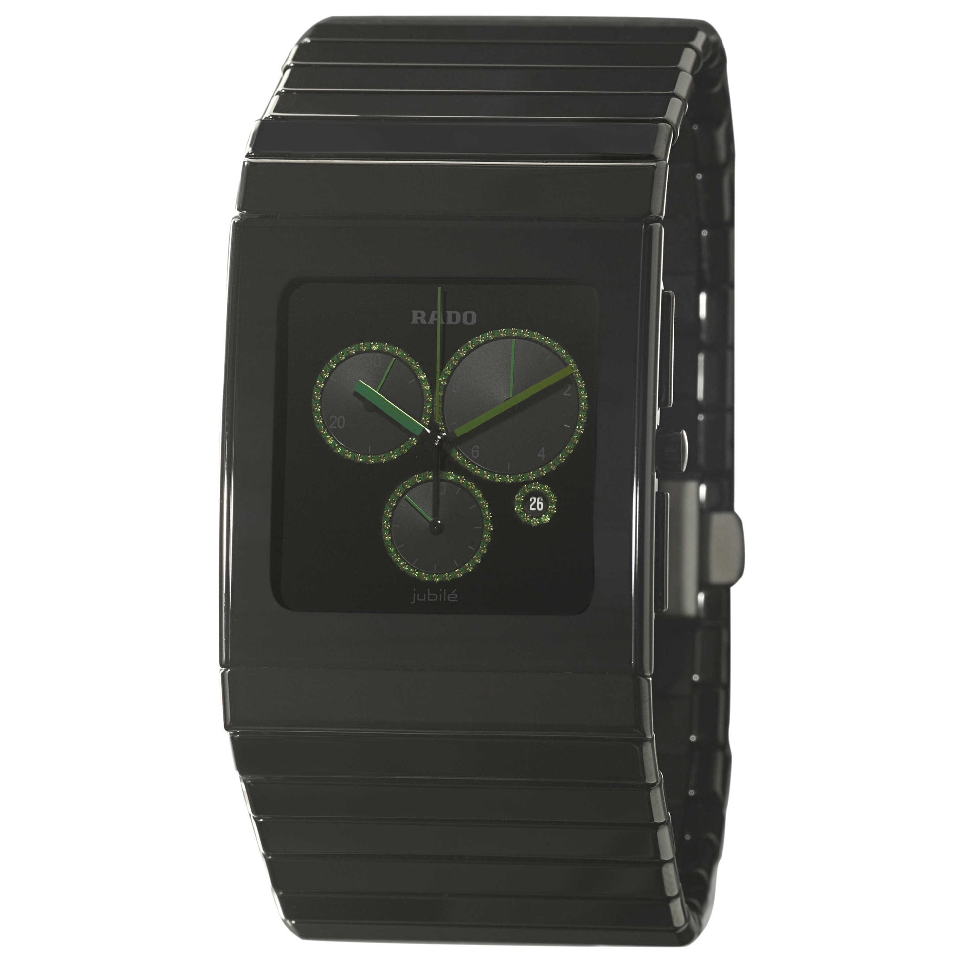 Front view of Rado Ceramica Men's Swiss Quartz (Battery-Powered) Watch R21714742