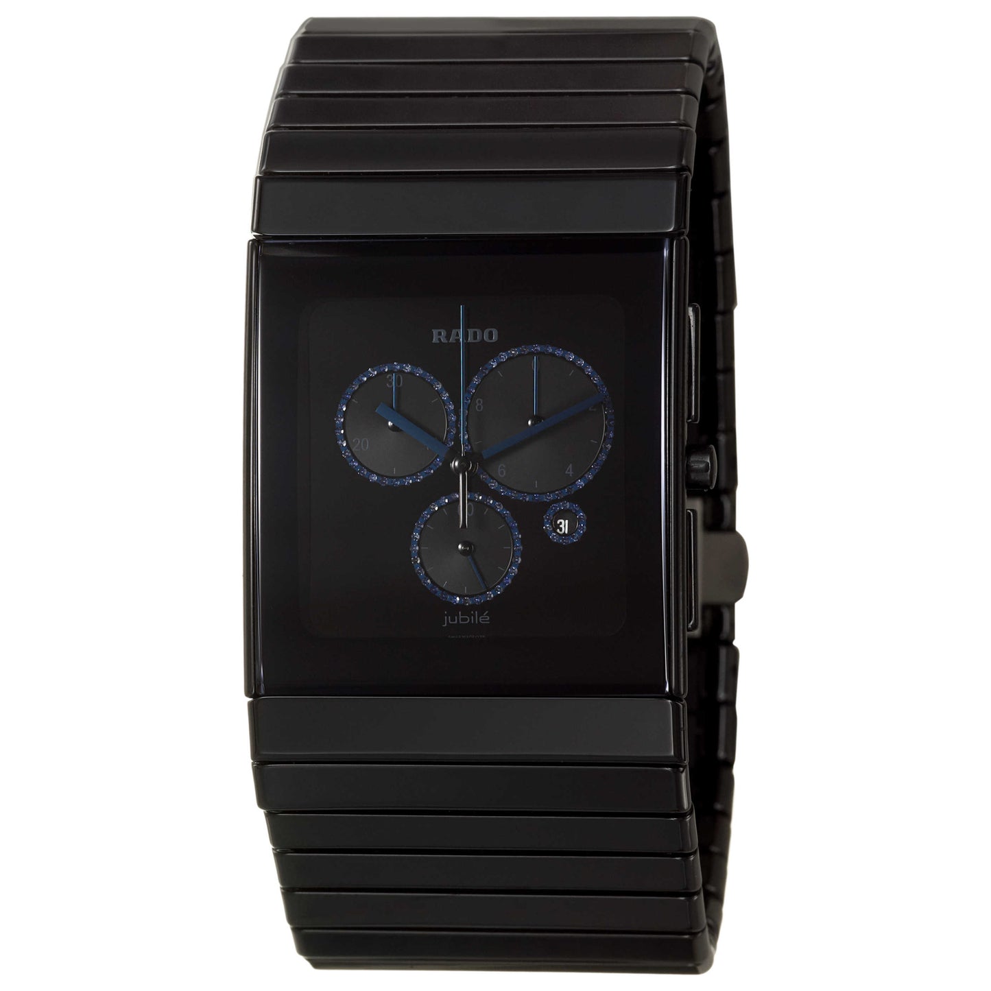 Front view of Rado Ceramica Men's Swiss Quartz (Battery-Powered) Watch R21714752