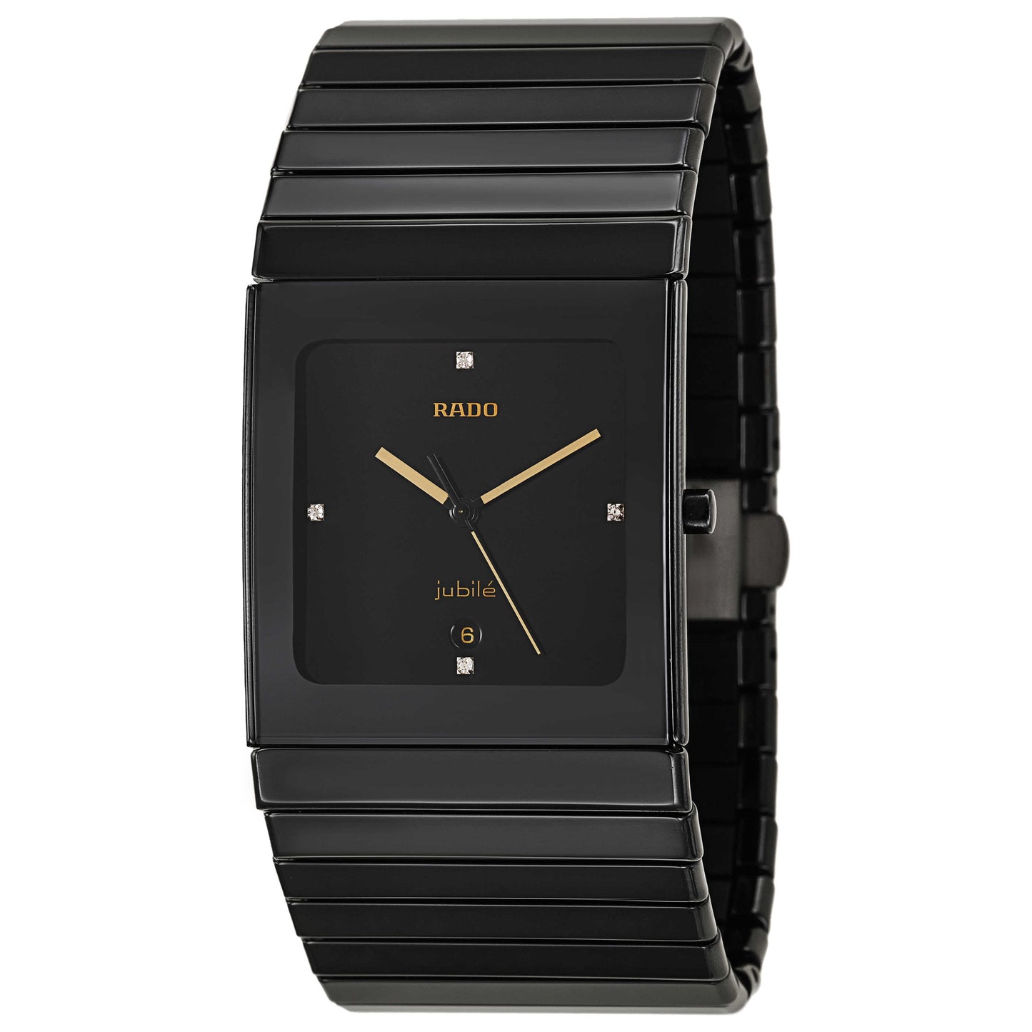Front view of Rado Ceramica Men's Swiss Quartz (Battery-Powered) Watch R21716742