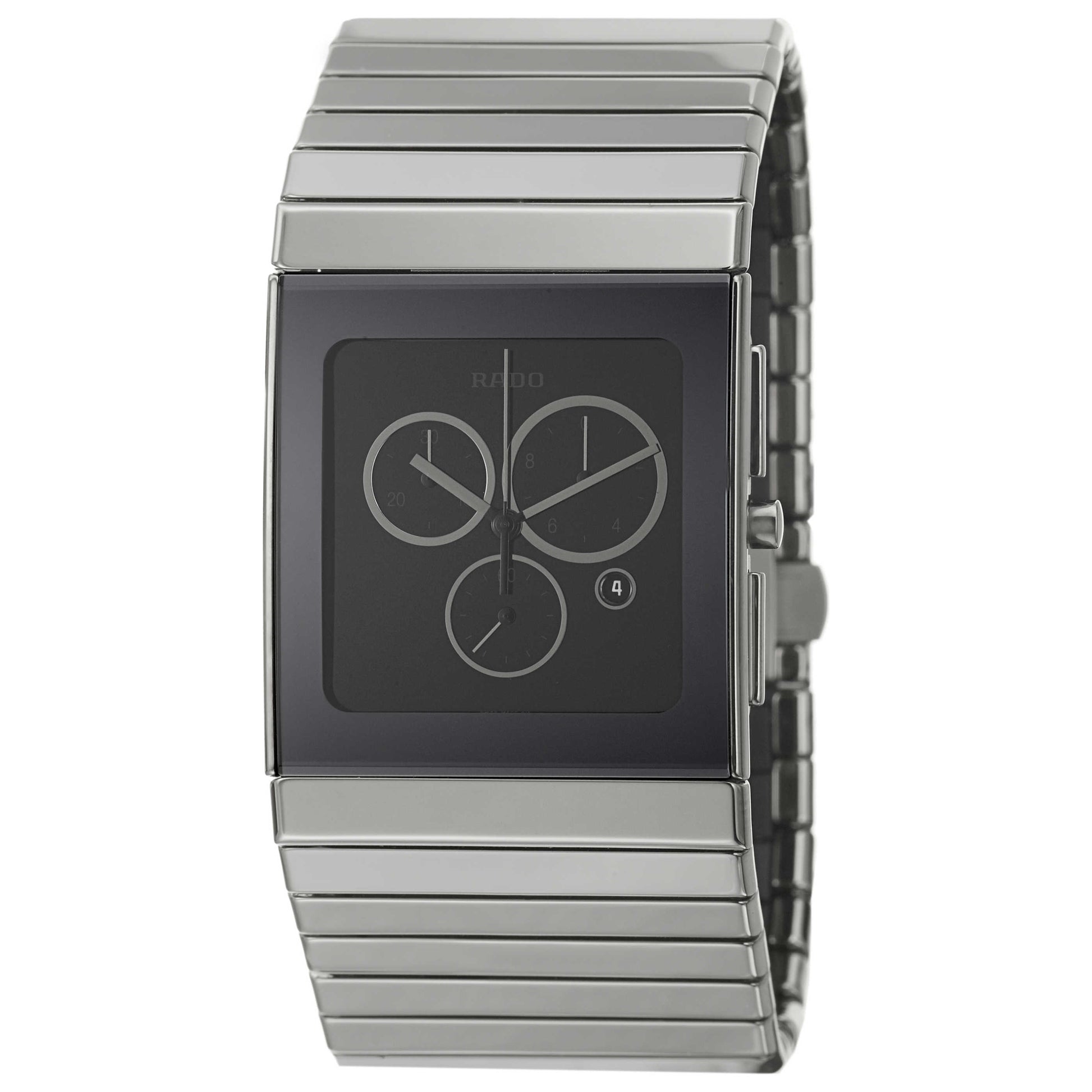 Front view of Rado Ceramica Men's Swiss Quartz (Battery-Powered) Watch R21824152