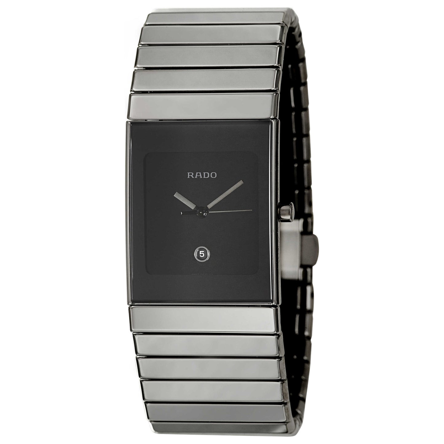 Front view of Rado Ceramica Men's Swiss Quartz (Battery-Powered) Watch R21826222