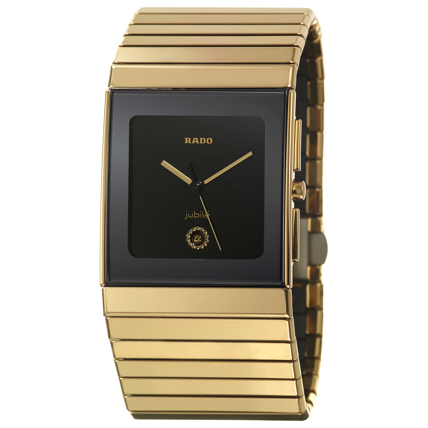 Front view of Rado Ceramica Men's Swiss Quartz (Battery-Powered) Watch R21892702