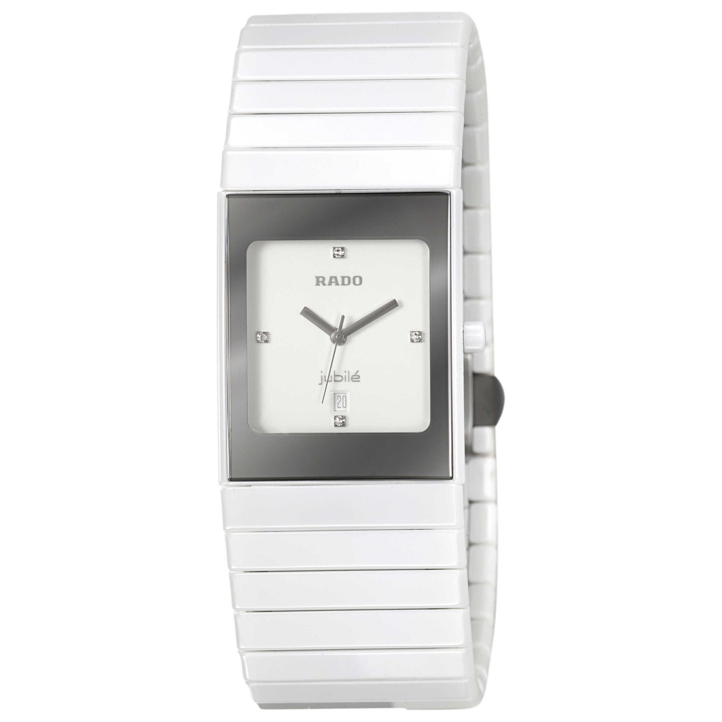 Front view of Rado Ceramica Women's Quartz Watch R21982702