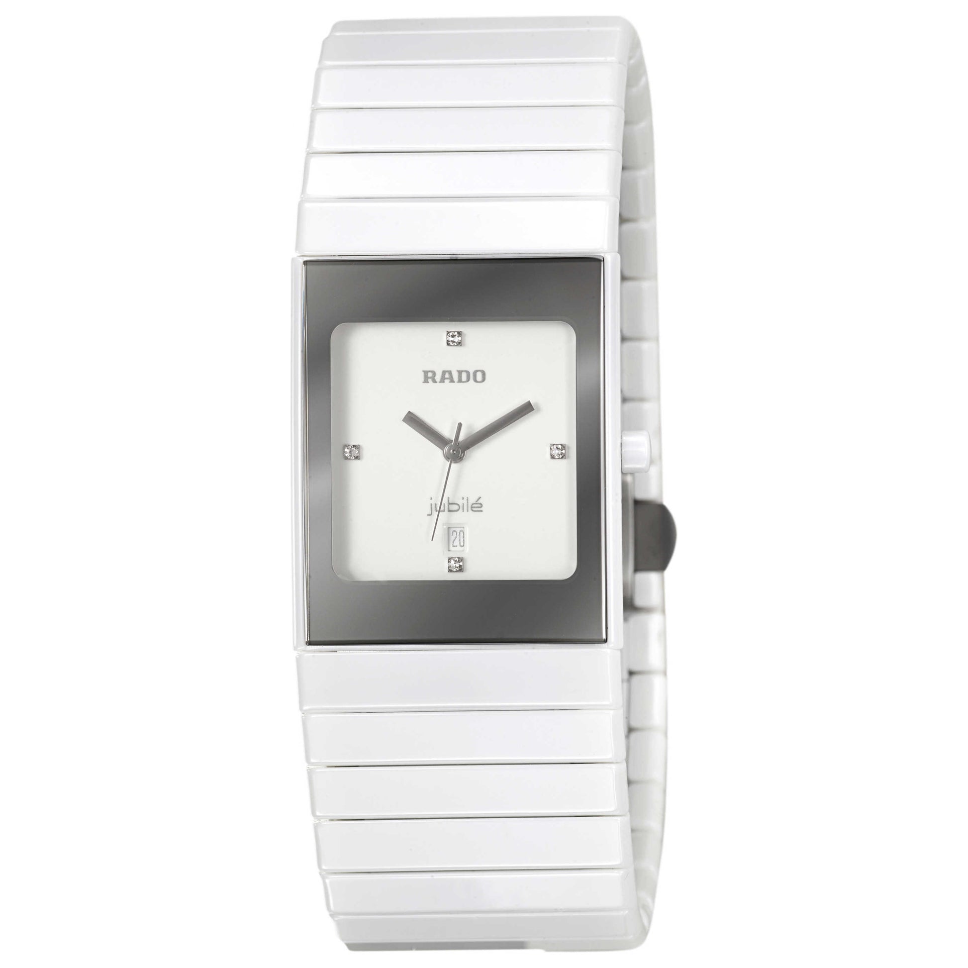 Front view of Rado Ceramica Women's Quartz Watch R21982702