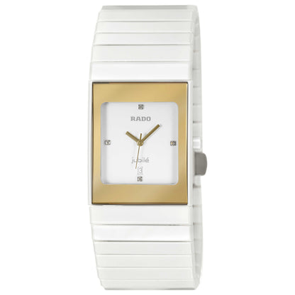 Front view of Rado Ceramica Women's Swiss Quartz (Battery-Powered) Watch R21984702