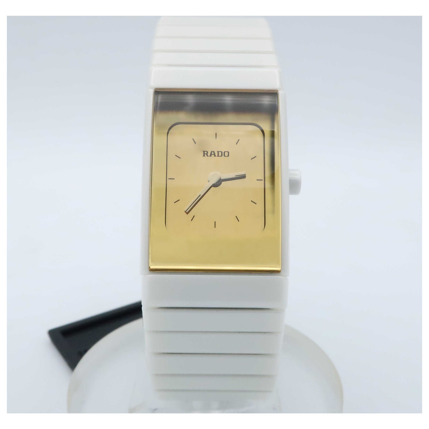 Front view of Rado Ceramica Women's Swiss Quartz (Battery-Powered) Watch R21985252-PO2