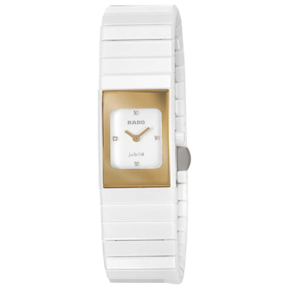Front view of Rado Ceramica Women's Swiss Quartz (Battery-Powered) Watch R21985702