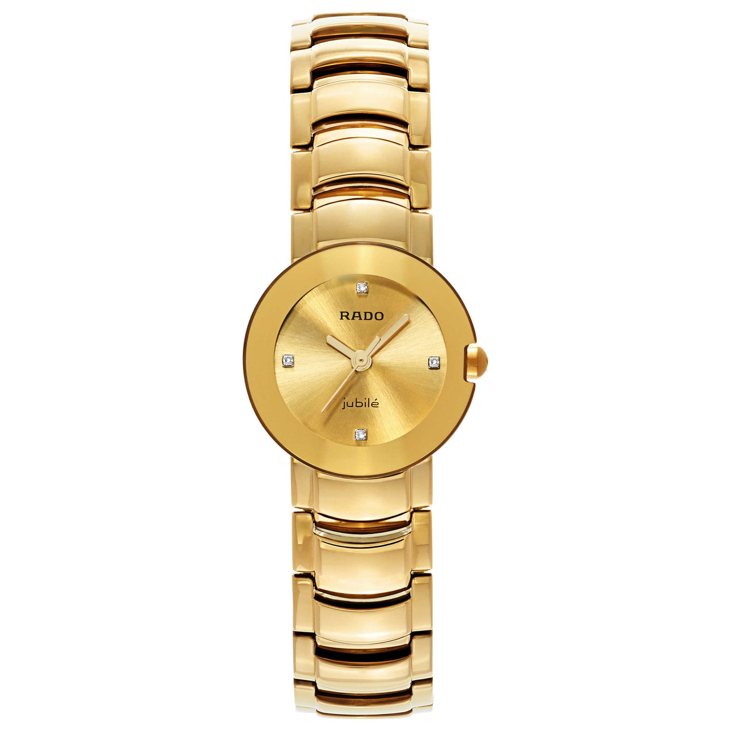 Front view of Rado Coupole Women's Swiss Quartz (Battery-Powered) Watch R22551733