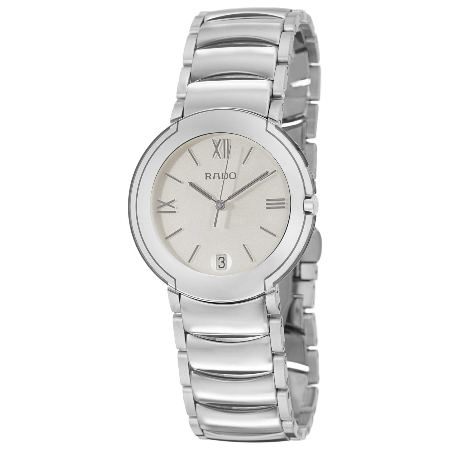 Front view of Rado Coupole Men's Swiss Quartz (Battery-Powered) Watch R22624112