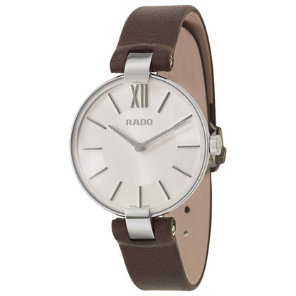 Front view of Rado Coupole M Women's Swiss Quartz (Battery-Powered) Watch R22850015