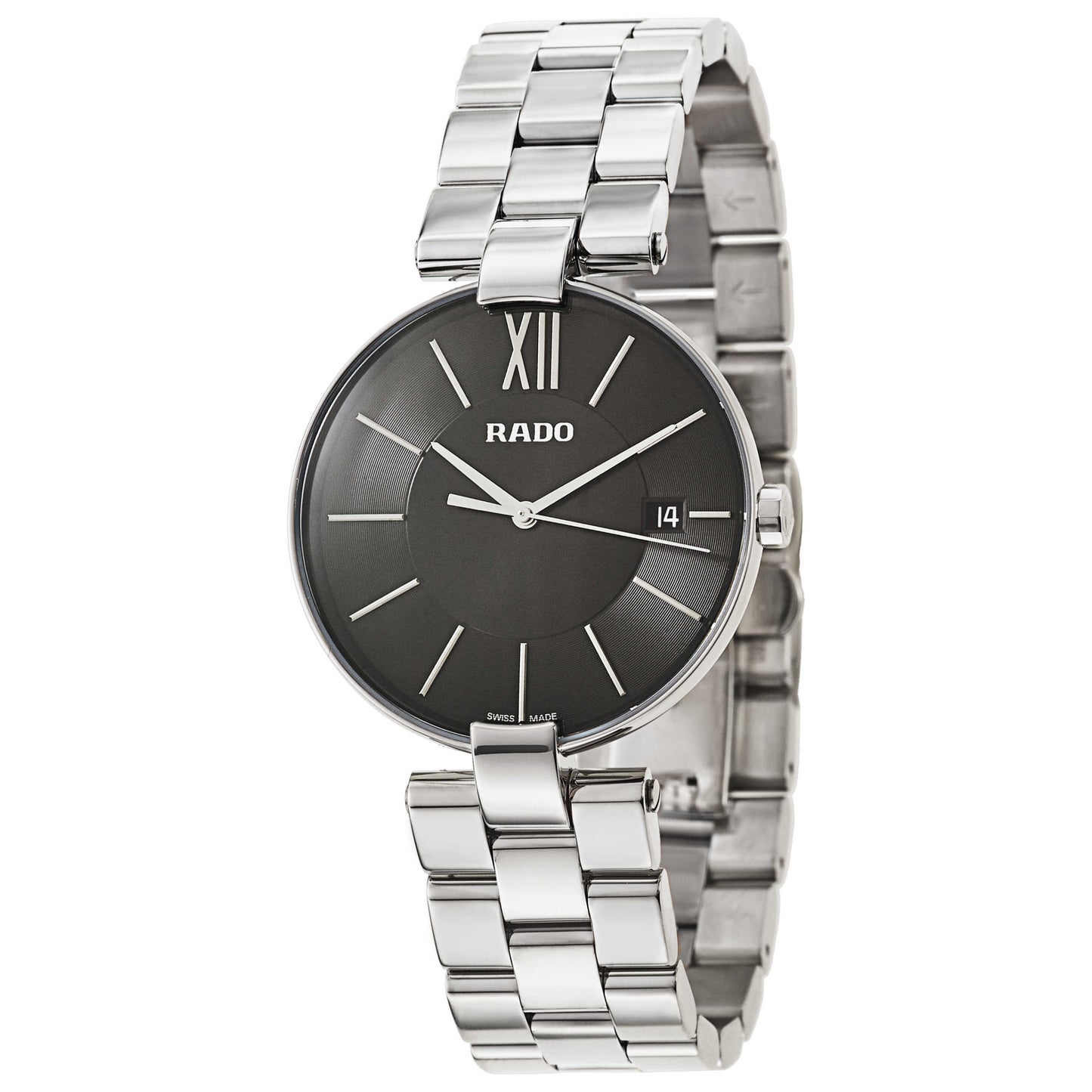 Front view of Rado Coupole L Men's Swiss Quartz (Battery-Powered) Watch R22852153