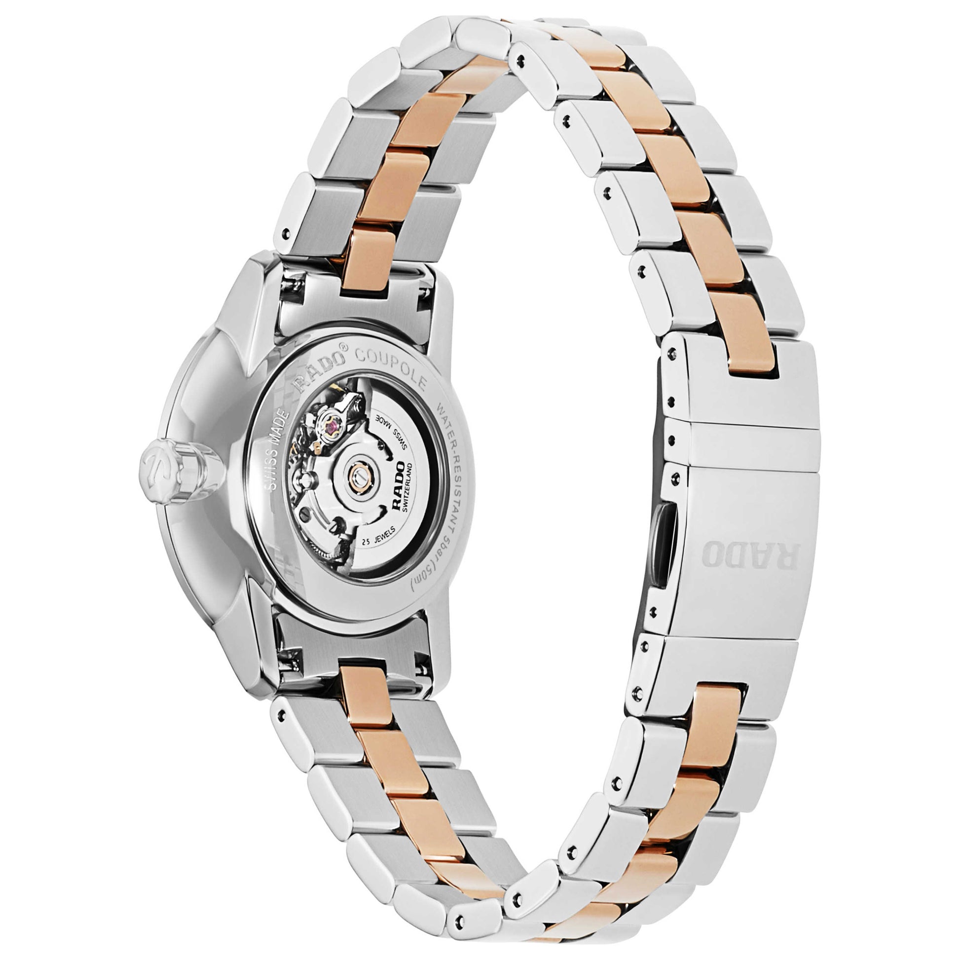 Back view of Rado Coupole Women's Automatic Watch R22862722