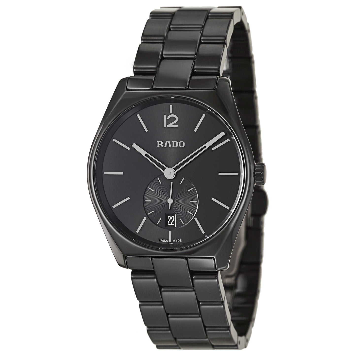 Front view of Rado True Specchio Men's Swiss Quartz (Battery-Powered) Watch R27081152