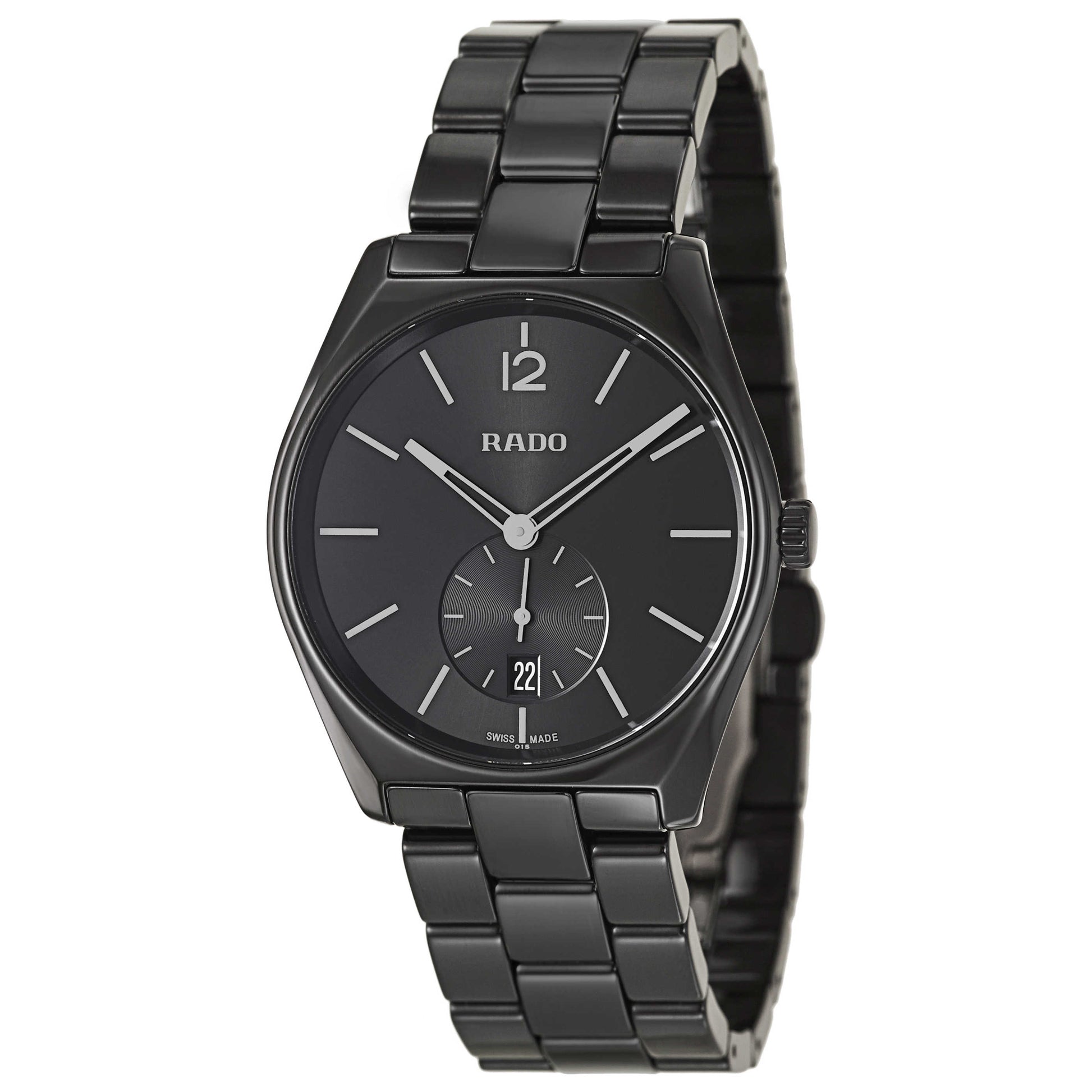 Front view of Rado True Specchio Men's Swiss Quartz (Battery-Powered) Watch R27081152
