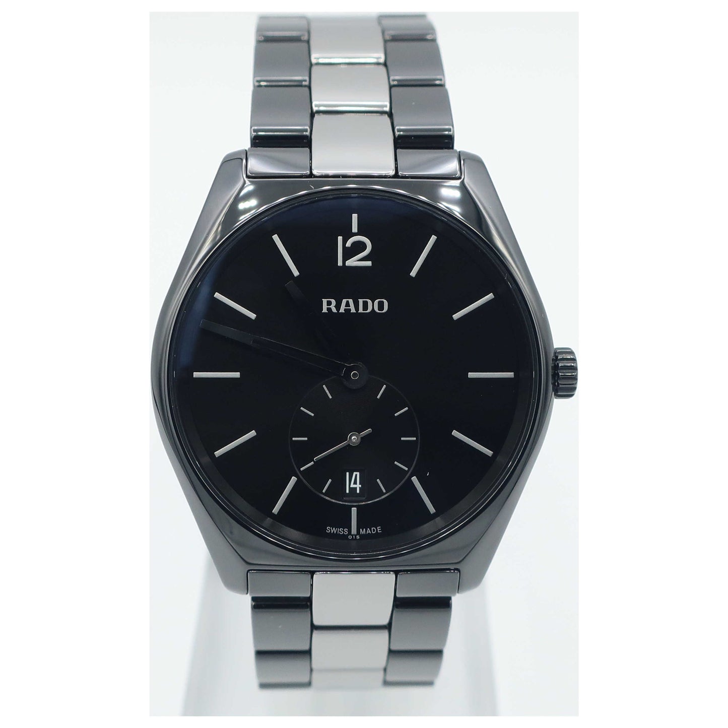Front view of Rado True Specchio Men's Swiss Quartz (Battery-Powered) Watch R27081157-SD