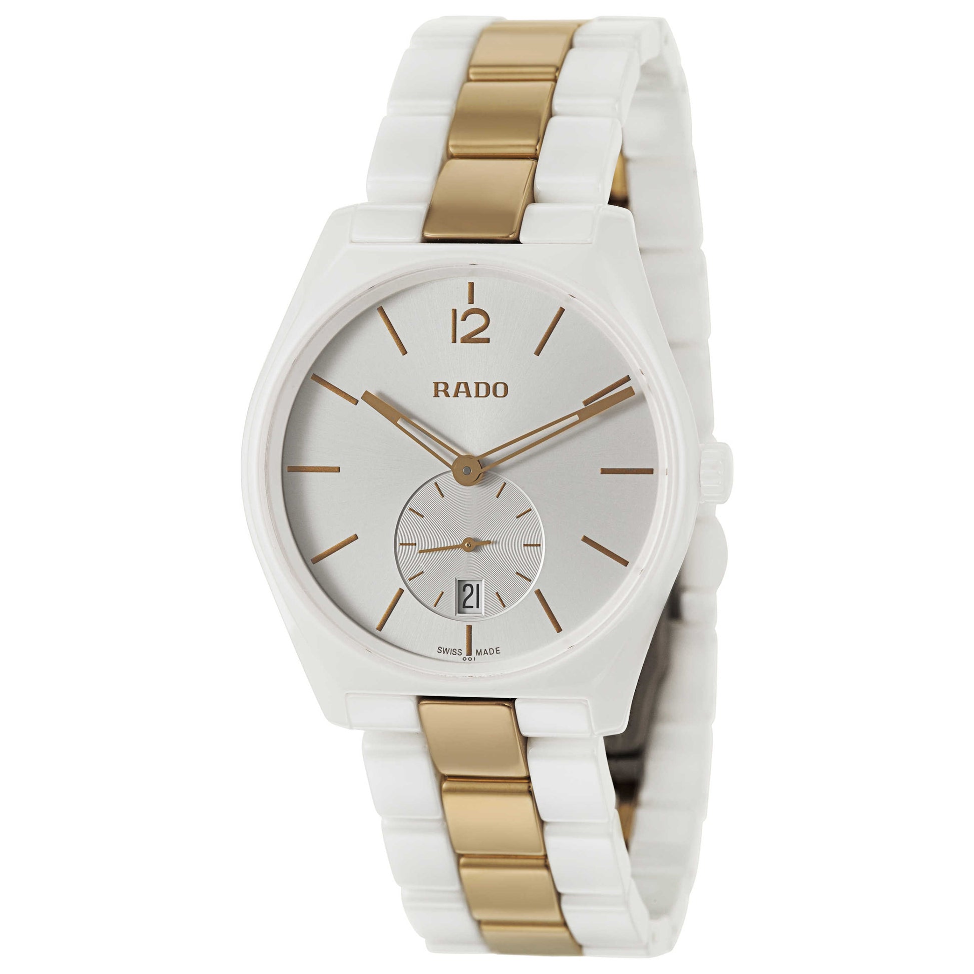 Front view of Rado True Specchio Men's Swiss Quartz (Battery-Powered) Watch R27082017