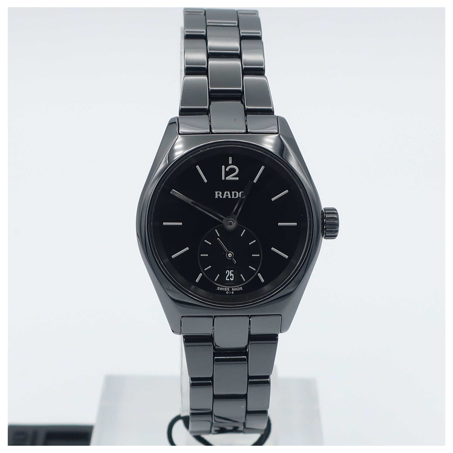 Front view of Rado True Specchio Women's Swiss Quartz (Battery-Powered) R27084152-SDV