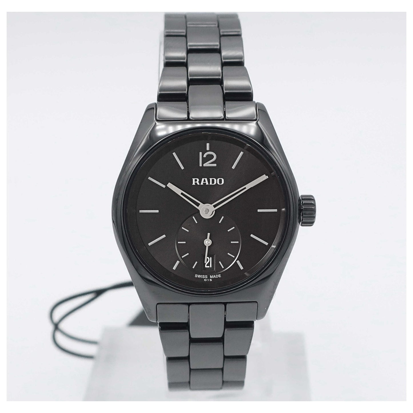 Front view of Rado True Specchio Women's Swiss Quartz (Battery-Powered) Watch R27084152-SD