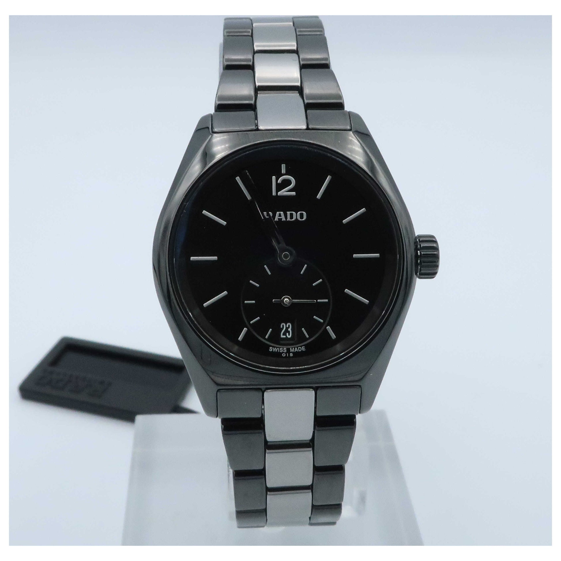 Front view of Rado True Specchio Women's Swiss Quartz (Battery-Powered) Watch R27084157-SDV