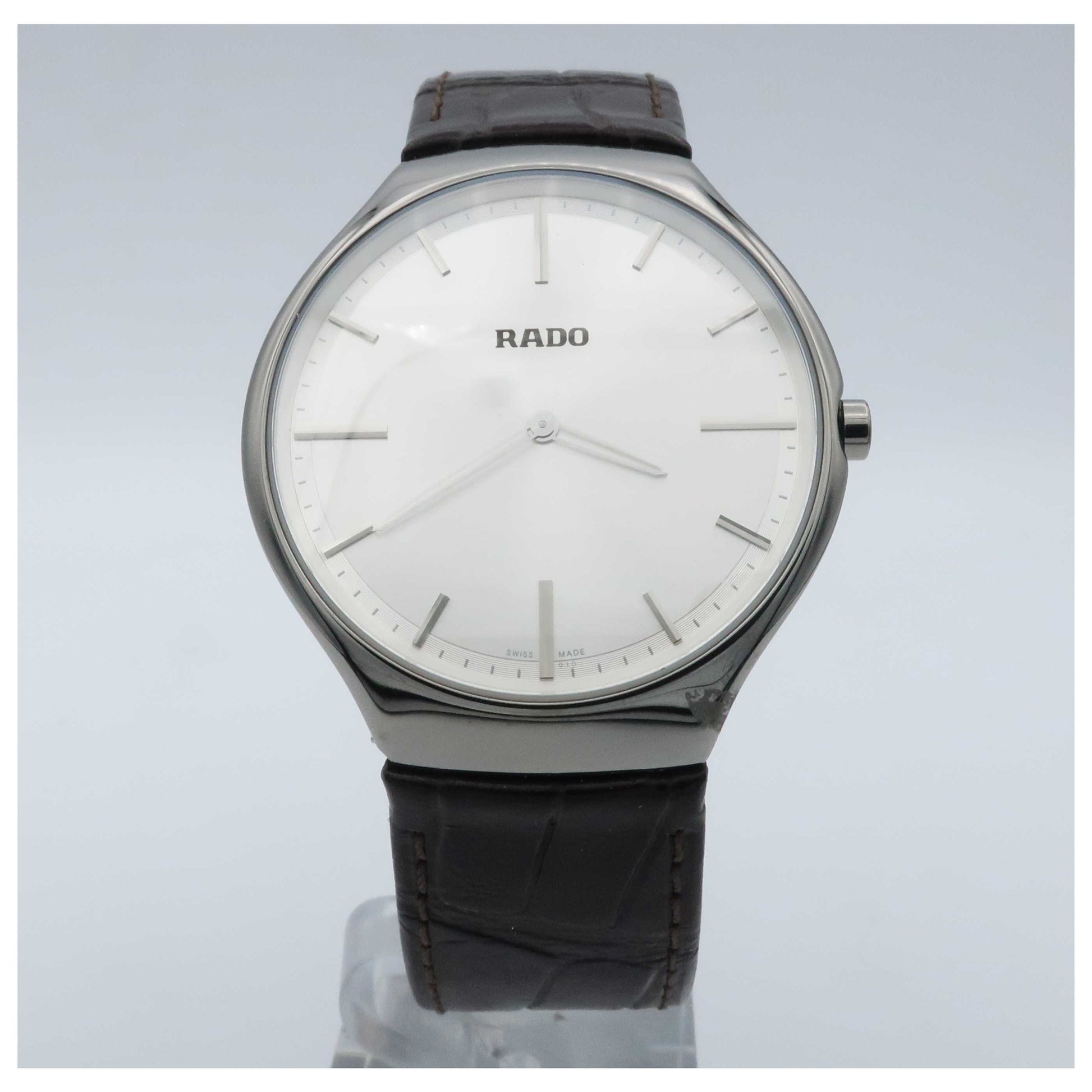Front view of Rado Rado True Men's Swiss Quartz (Battery-Powered) Watch R27955105-PO