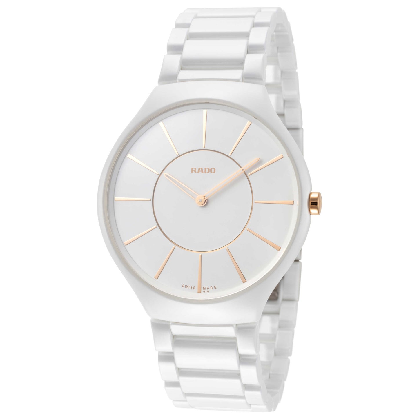 Front view of Rado True Thinline Women's Quartz Watch R27957102