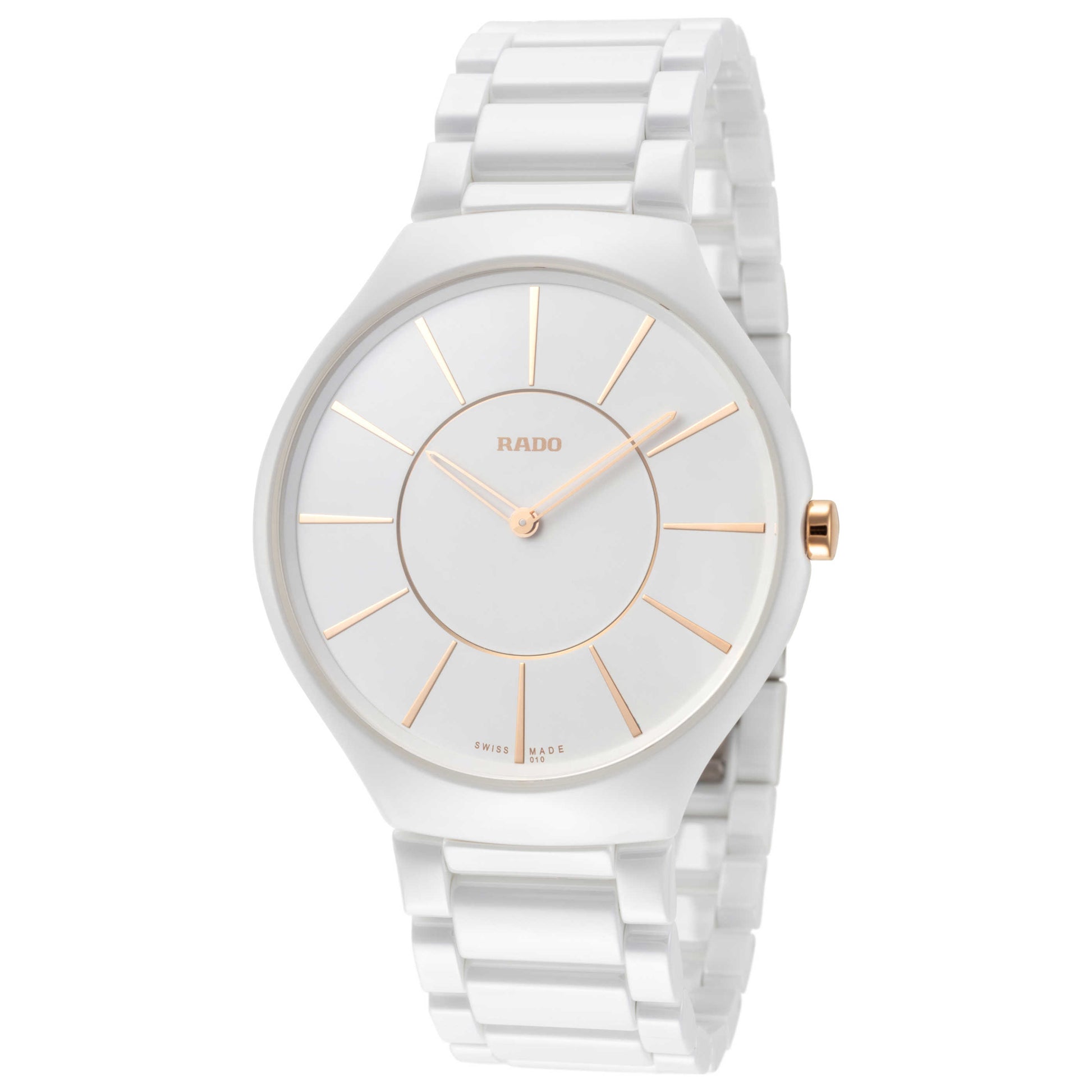 Front view of Rado True Thinline Women's Quartz Watch R27957102