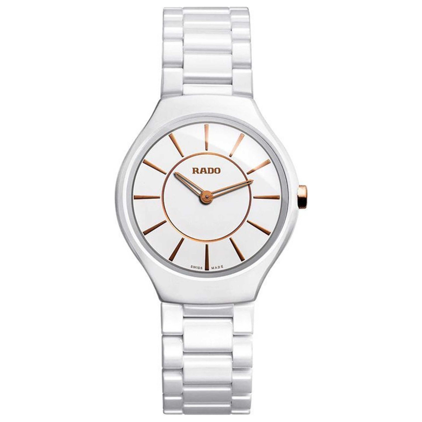 Front view of Rado True Thinline Women's Quartz Watch R27958102