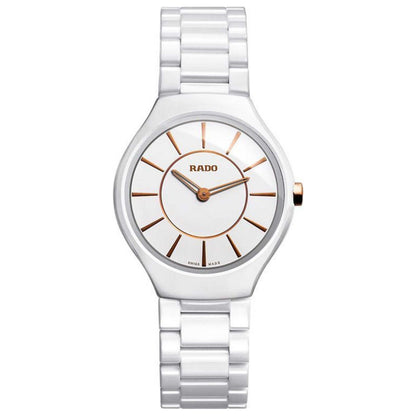Front view of Rado True Thinline Women's Quartz Watch R27958102