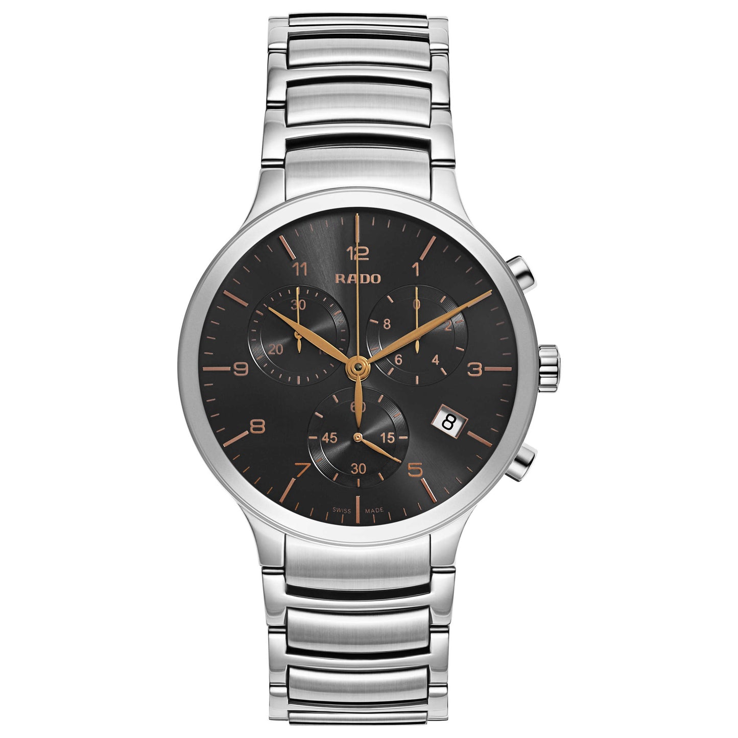Front view of Rado Centrix Men's Quartz Watch R30122103