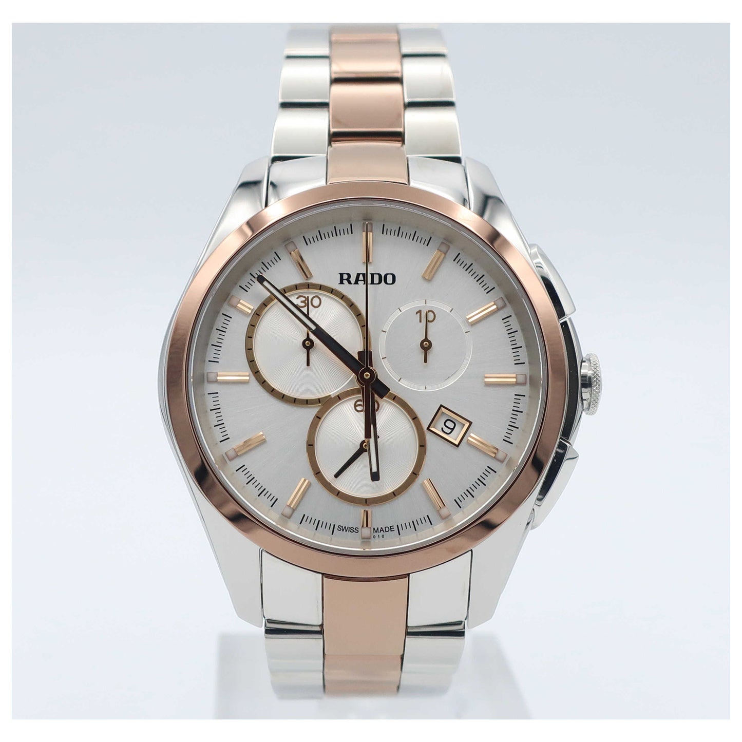 Front view of Rado HyperChrome Men's Swiss Quartz (Battery-Powered) Watch R32039102-SD