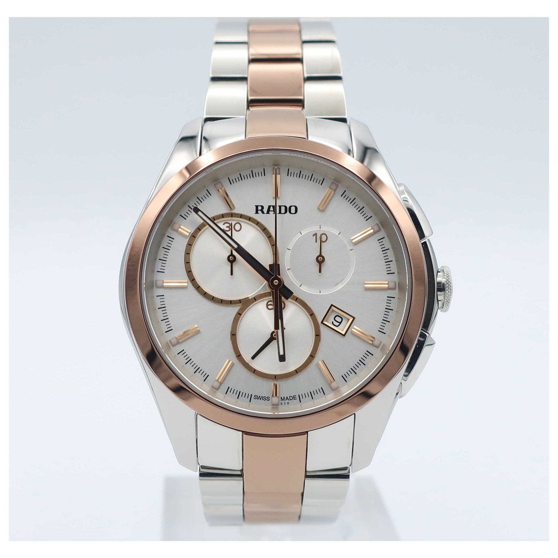 Front view of Rado HyperChrome Men's Swiss Quartz (Battery-Powered) Watch R32039102-SD