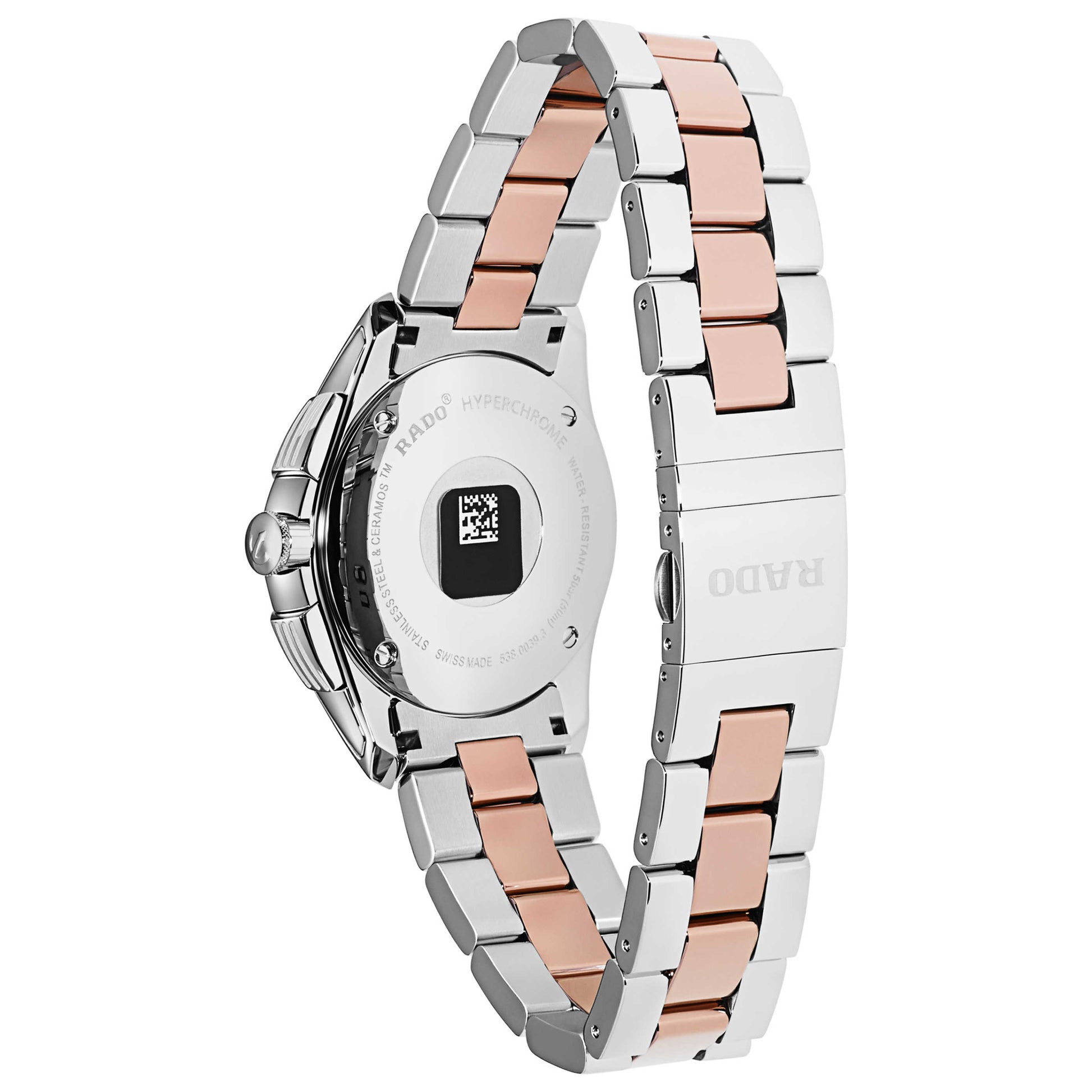 Back view of Rado HyperChrome Men's Quartz Watch R32039102