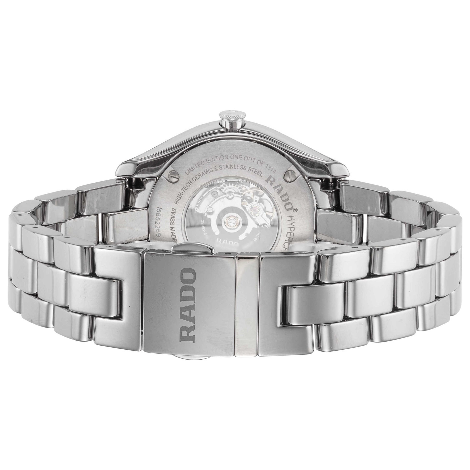 Back view of Rado Hyperchrome Women's Automatic Watch R32041702