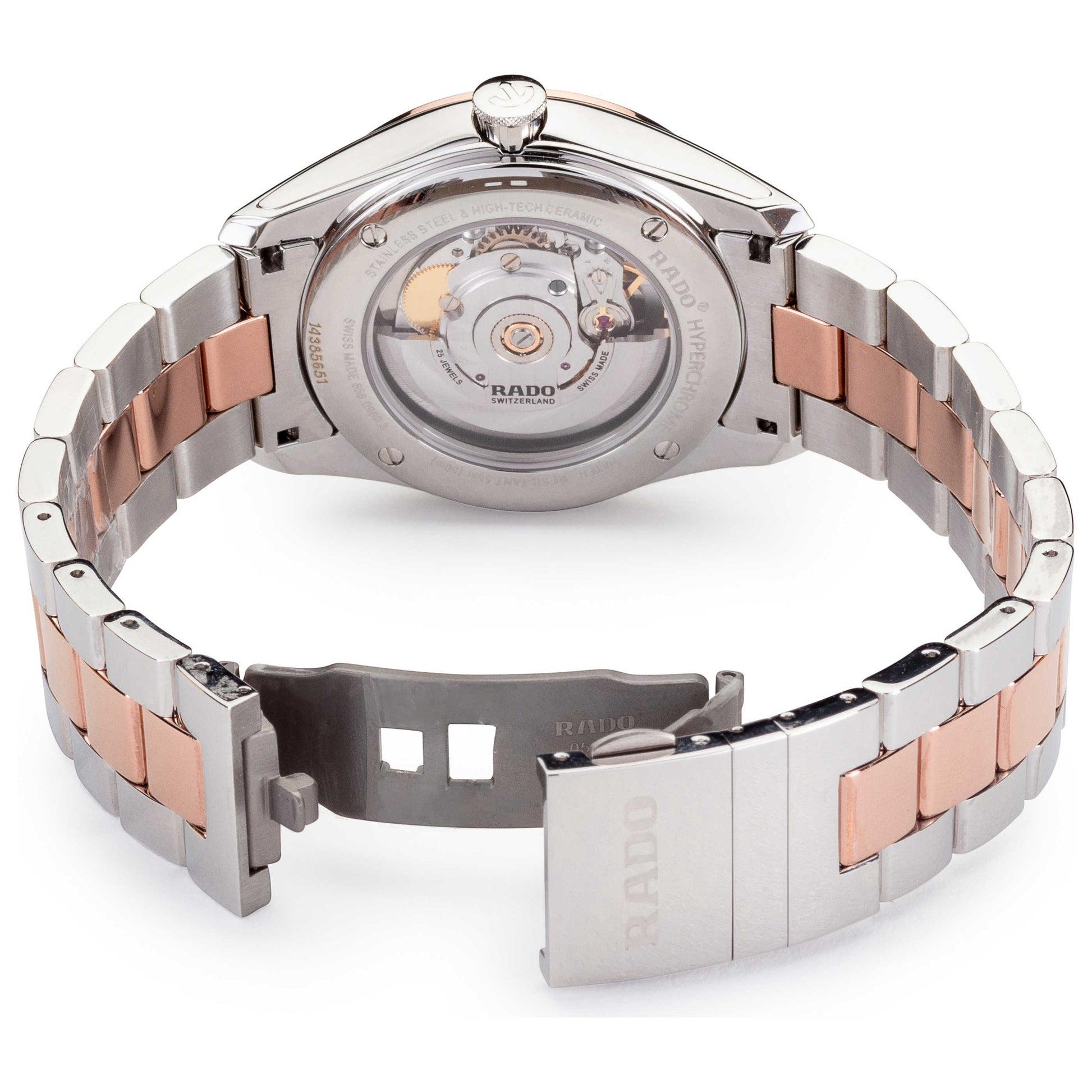 Back view of Rado HyperChrome Women's Automatic Watch R32087112